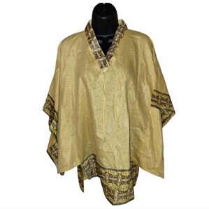 NWT Batik Yasmin gold kimono shirt, size large